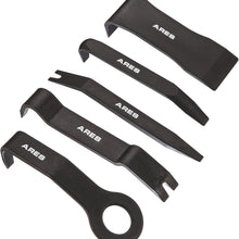 ARES 70223-5-Piece Non-Marring Auto Trim Removal Prybar Set - Remove Trim with Ease - Fasteners, Molding, and Dash Panel Removal Set
