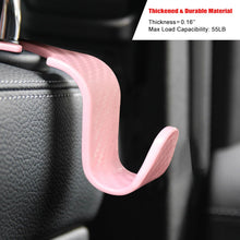 Amooca Car Seat Headrest Hook 4 Pack Hanger Storage Organizer Universal for Handbag Purse Coat fit Universal Vehicle Car Black S Type