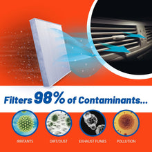 FRAM Fresh Breeze Cabin Air Filter Replacement for Car Passenger Compartment w/ Arm and Hammer Baking Soda, Easy Install, CF10134 for Honda Vehicles, white