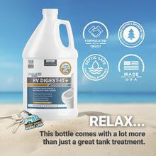 Unique RV Digest-It+ Extra-Strength Ultra-Concentrate - 32 RV Toilet Treatments - Eliminates Smells and Liquifies Waste (32 oz)