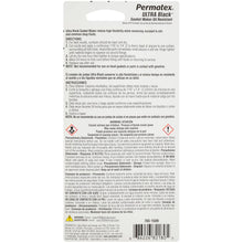 Permatex 82180 Ultra Black Maximum Oil Resistance RTV Silicone Gasket Maker, Sensor Safe And Non-Corrosive, For High Flex And Oil Resistant Applications 3 oz