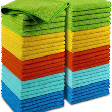 AIDEA Microfiber Cleaning Cloth, 50PK, Microfiber Towels for Cars, Premium All Purpose Car Cloths, Dusting Cloth Cleaning Rags, Absorbent Towels for SUVs, House, Kitchen, Window, 12"×12"
