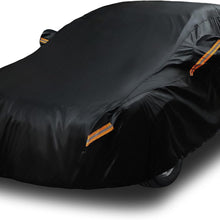EzyShade 10-Layer Car Cover Waterproof All Weather - See Vehicle Size-Chart - Car Covers for Automobiles & Car Snow Cover - Full Exterior Covers - Winter Rain Sun SUV Sedan. Size A4 (See SizeChart)
