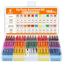 JOREST 300Pcs Car Fuse Assortment Kit, 160 Mini Blade Fuses Automotive + 90 Standard Auto Fuses + 50 Micro + Puller – Replacement for RV Camper Boat Truck (2Amp 3A 5A 7.5A 10A 15A 20A 25A 30A 35A 40A)