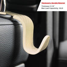 Amooca Car Seat Headrest Hook 4 Pack Hanger Storage Organizer Universal for Handbag Purse Coat fit Universal Vehicle Car Black S Type