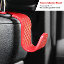Amooca Car Seat Headrest Hook 4 Pack Hanger Storage Organizer Universal for Handbag Purse Coat fit Universal Vehicle Car Black S Type
