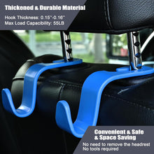 Amooca Car Seat Headrest Hook 4 Pack Hanger Storage Organizer Universal for Handbag Purse Coat fit Universal Vehicle Car Black S Type