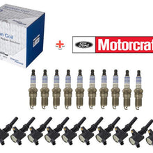 10 Spark Plugs & Coils for FORD E350 Super Duty 2004-08 6.8L V10 SP479 DG508