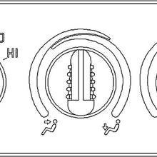 15-72692 GM Original Equipment Very Dark Gray Auxiliary Heating/Air Conditioning Control Panel