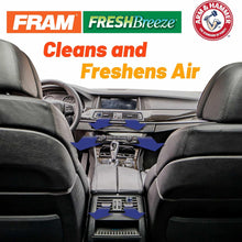 FRAM Fresh Breeze Cabin Air Filter Replacement for Car Passenger Compartment w/ Arm and Hammer Baking Soda, Easy Install, CF10134 for Honda Vehicles, white