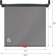 Munchkin Brica Sun Safety Car Window Shade with Heat Alert, Helps Block UVA/UVB Rays, 2 Pack, Black