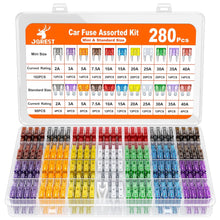 JOREST 300Pcs Car Fuse Assortment Kit, 160 Mini Blade Fuses Automotive + 90 Standard Auto Fuses + 50 Micro + Puller – Replacement for RV Camper Boat Truck (2Amp 3A 5A 7.5A 10A 15A 20A 25A 30A 35A 40A)