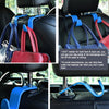 Amooca Car Seat Headrest Hook 4 Pack Hanger Storage Organizer Universal for Handbag Purse Coat fit Universal Vehicle Car Black S Type