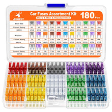 JOREST 300Pcs Car Fuse Assortment Kit, 160 Mini Blade Fuses Automotive + 90 Standard Auto Fuses + 50 Micro + Puller – Replacement for RV Camper Boat Truck (2Amp 3A 5A 7.5A 10A 15A 20A 25A 30A 35A 40A)