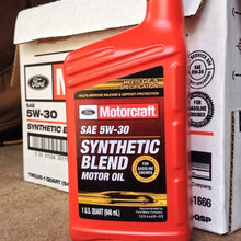 Motorcraft SAE 5W30 Synthetic Blend Motor Oil- 12 Quart Case