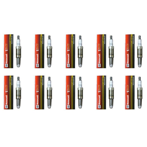 OEM NEW Motorcraft 10 Spark Plugs SP546 Ford 5.4L 3V - Ford Updated Design PZH14