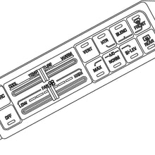 GM Original Equipment 15-72891 Heating and Air Conditioning Control Panel with Rear Window Defogger Switch