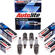 Autolite Platinum AP104 Automotive Replacement Spark Plugs (4 Pack)