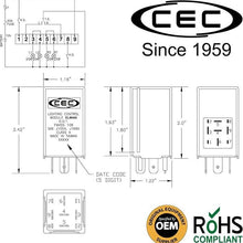 CEC Industries ELM468, 12.8V, 162W, 9-Terminal Lighting Module for Incandescent