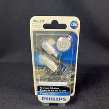 Philips 194 LED Bright White T10 Light bulbs 5050 W5W 2825 158 192 168 194 6000K