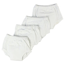 Bambini White Training Pants 4-Pack