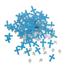 Foil Radiant Cross Confetti, Blue, 0.5oz