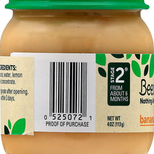 (10 Pack) Beech-Nut Stage 2, Banana Baby Food, 4 oz Jar