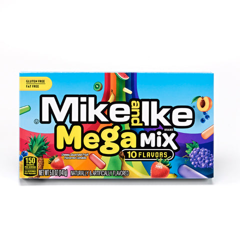 Mike and Ike Mega Mix Chewy Candy, 5 ounce Theater Box