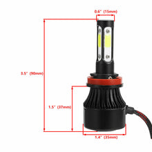 H11 LED Headlight Kit Low Beam Bulb Super Bright Fit For chevy Silverado 08-2015