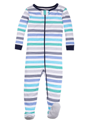Lamaze Organic Baby & Toddler Boys Snug Fit One Piece Footed Pajamas (9M-5T)