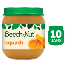 (10 Pack) Beech-Nut Stage 2, Squash Baby Food, 4 oz Jar