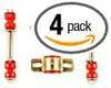 Andersen Restorations Red Polyurethane Sway Bar Links and Bushings Set Compatible with Oldsmobile 442 Cutlass