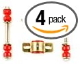 Andersen Restorations Red Polyurethane Sway Bar Links and Bushings Set Compatible with Oldsmobile 442 Cutlass