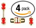 Andersen Restorations Red Polyurethane Sway Bar Links Bushings Set Compatible with Chevrolet Chevy II/Nova OEM Spec Replacements (4 Piece Kit)