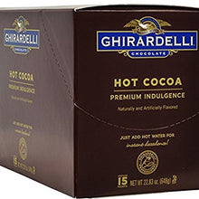 Ghirardelli Premium Indulgence Hot Cocoa Mix, 1.5 oz (Pack of 15)