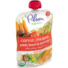 Plum Organics Stage 3, Organic Baby Food, Carrot, Chickpea, Pea, Beef & Tomato, 4oz Pouch (Pack of 6)