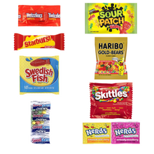 Assorted Candy Party Mix 3lb Pack Party Favors for Kids, Skittles, Swedish Fish, Haribo, Starburst, Sour Patch, Twizzlers, Nerds and Gobstoppers
