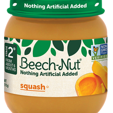 (10 Pack) Beech-Nut Stage 2, Squash Baby Food, 4 oz Jar