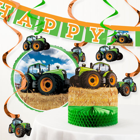 Tractor Time Birthday Party Decorations Kit