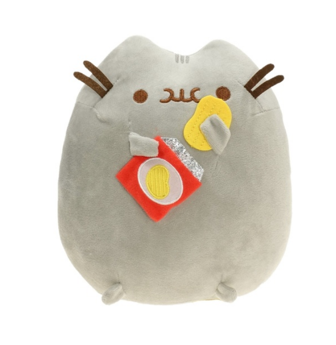 1pc 7 Inch Kawaii Brinquedos Pusheen Cat Chain Toy Cartoon Soft Plush Mini Doll