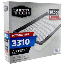 SuperTech 3310 Engine Air Filter, Replacement Filter for Toyota or Jeep