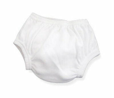 Baby Jay 100% Cotton White Diaper Cover for Boy or Girl 0-3-6-12 Months - 333509