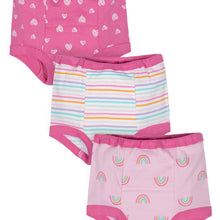 Gerber Toddler Girls Organic Cotton Reusable Training Pants, 3-Pack