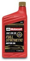 Motorcraft Full Synthetic Motor Oil XO-5W20-QFS 12 Qt Case