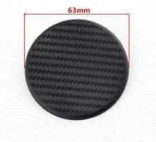 TRUE LINE Automotive Black Round Carbon Fiber Cup Holder Insert Interior Car Tray Anti Slip Pad