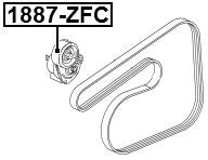 FEBEST 1887-ZFC Idler Pulley