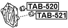 FEBEST TAB-520 Differential Mount Arm Bushing