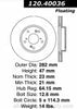 Centric - 120.40036 - Disc Brake Rotor