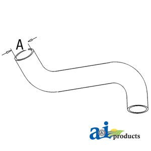 A&I - Radiator Hose, Lower (W/ D310 DSL ENG.). PART NO: A-396355R1