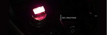 2 Piece Color Ultra USB Plug In Mini LED Car Interior Ambient Lighting Lamp Kit (RED)